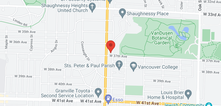 map of 1495 W 37TH AVENUE